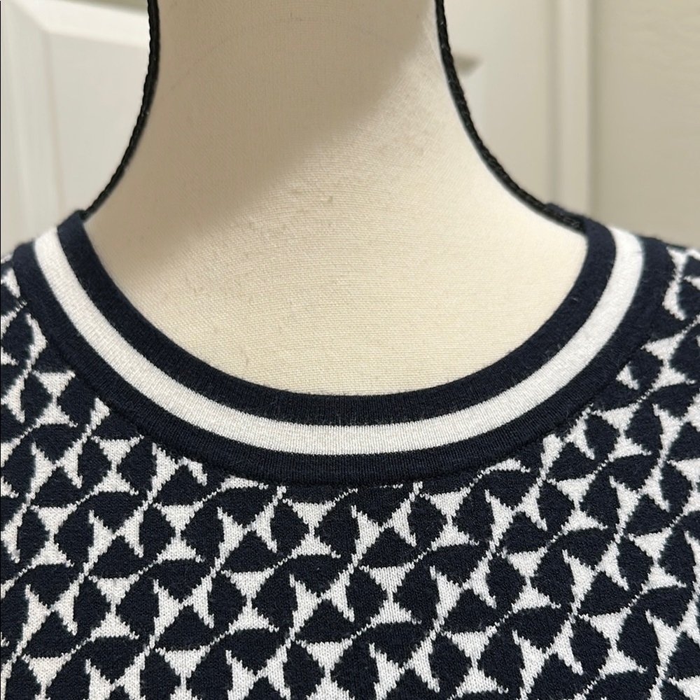 Boden Black and White Sheath Mini Dress - Picture 7 of 13